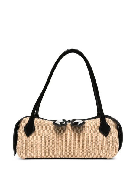  Minobossi Small Anna Woven Shoulder Bag - Neutrals 
