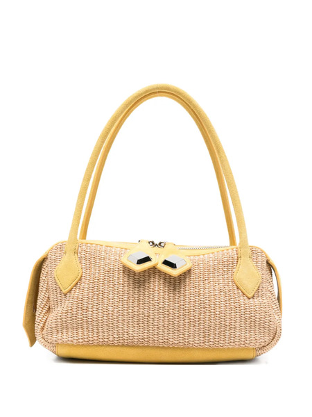  Minobossi Small Anna Woven Shoulder Bag - Neutrals 