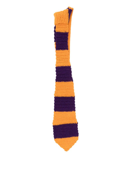  Mira Mikati Striped Tie - Orange 