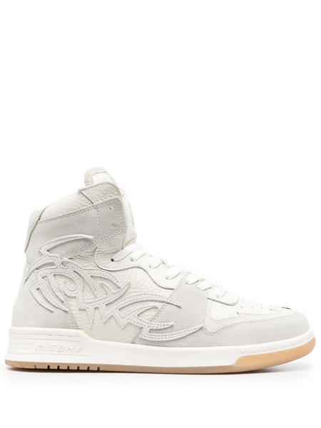  Misbhv Appliqué-logo High-top Sneakers - White 