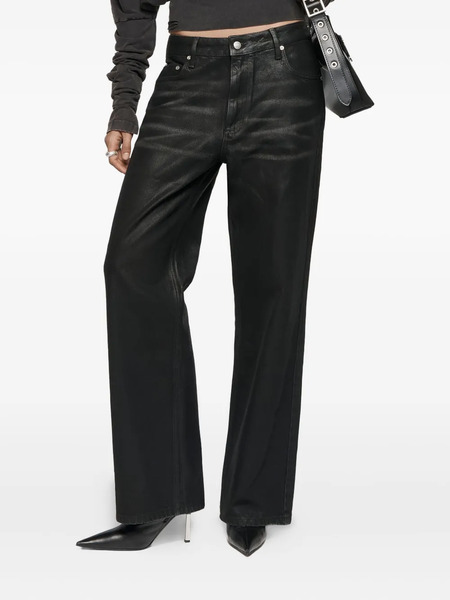  Misbhv Austin Coated Five-pockets Straight-leg Jeans - Black 
