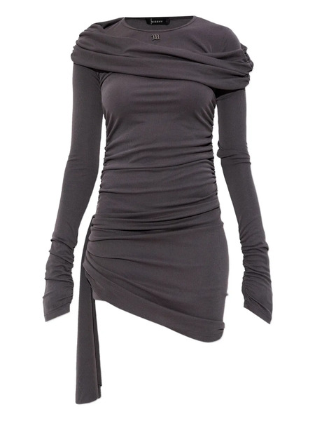 Misbhv Draped Ruched Dress - Grey 