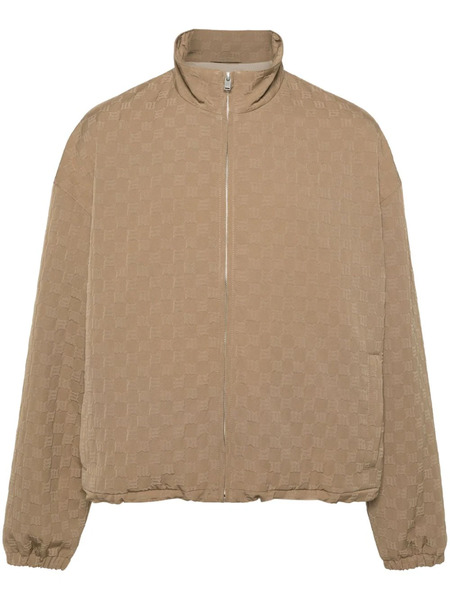  Misbhv Embossed-logo Zip-up Jacket - Neutrals 