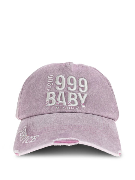  Misbhv Embroidered Distressed Cap - Pink 