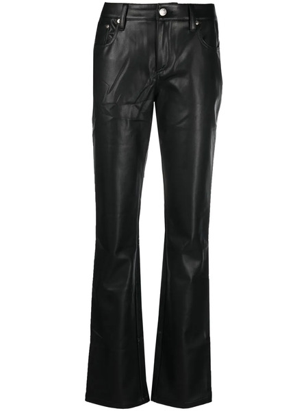  Misbhv Faux-leather Straight-leg Trousers - Black 