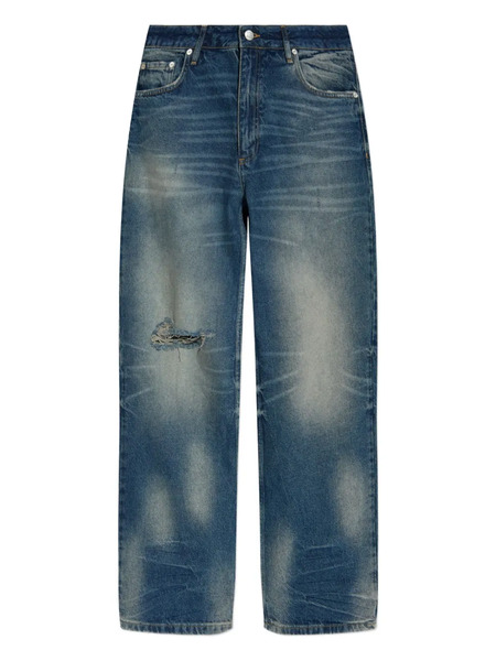  Misbhv Frayed-knee Jeans - Blue 