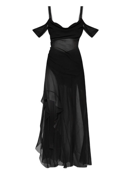  Misbhv Gabrielle Ruffled Maxi Dress - Black 