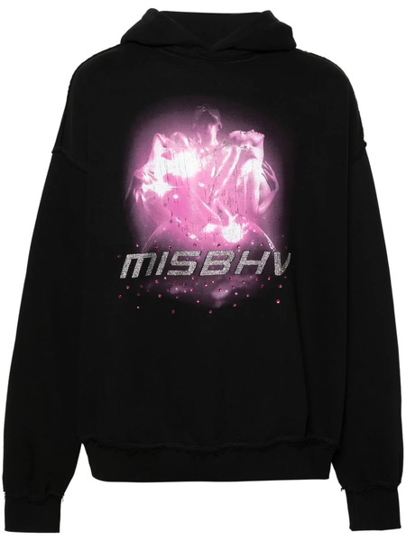  Misbhv Graphic-print Hoodie - Black 