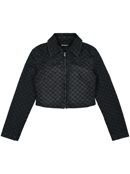  Misbhv Jacquard Cropped Jacket - Black 