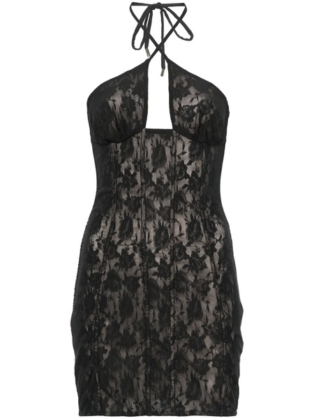  Misbhv Lace Mini Dress - Black 