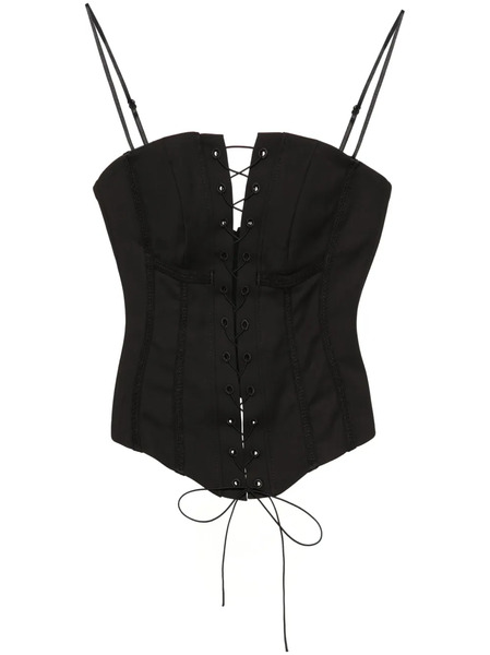 Misbhv Lara Lace-up Top - Black 