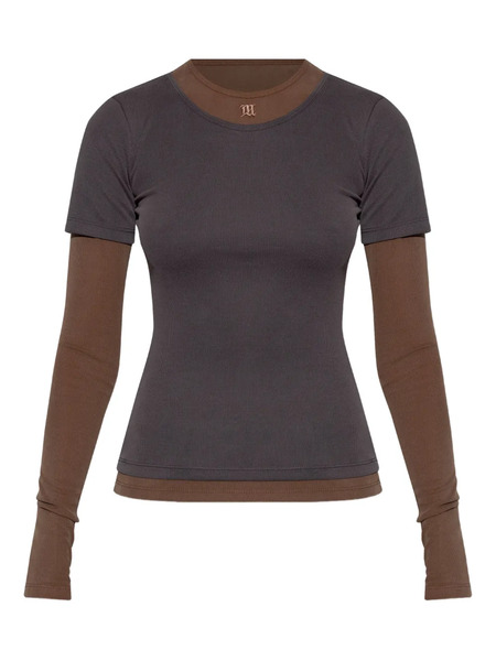  Misbhv Layered Long-sleeve Top - Grey 
