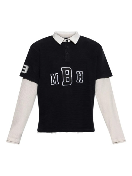  Misbhv Logo-embroidered Polo Shirt - Blue 