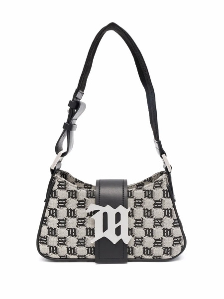  Misbhv Logo-plaque Woven Shoulder Bag - Neutrals 
