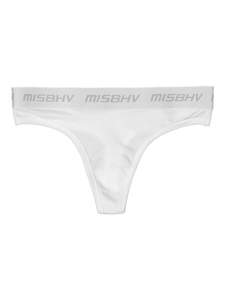  Misbhv Logo Waistband Thong - White 