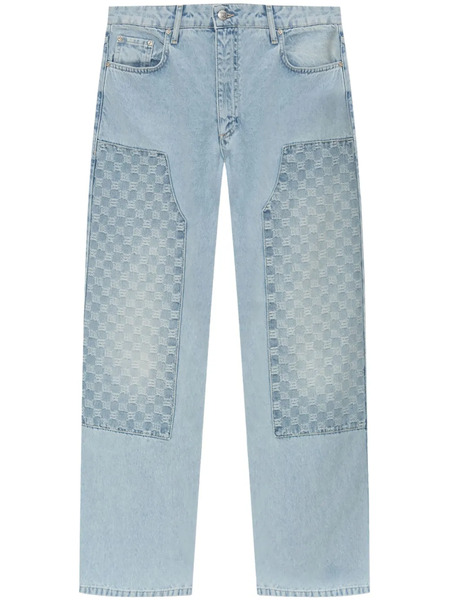  Misbhv Monogram-pattern Jeans - Blue 