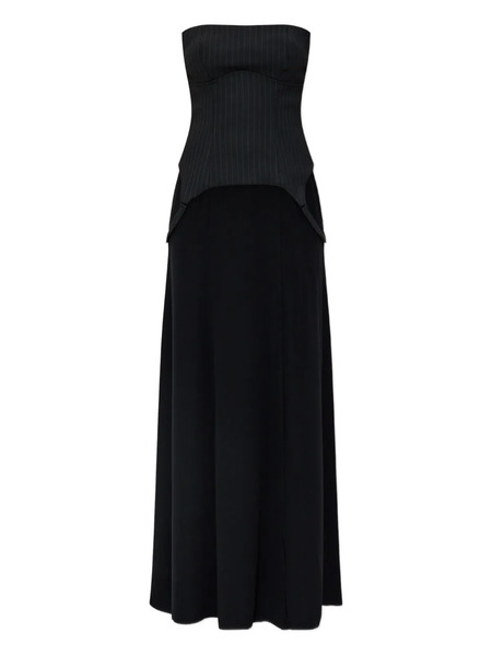  Misbhv Pinstripe-panel Dress - Black 