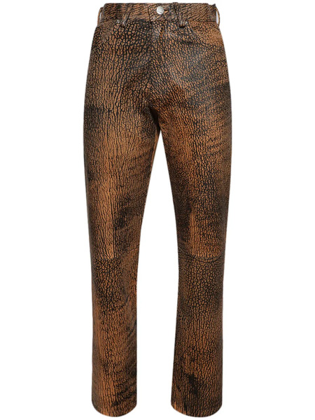  Misbhv Safari Leather Trousers - Brown 