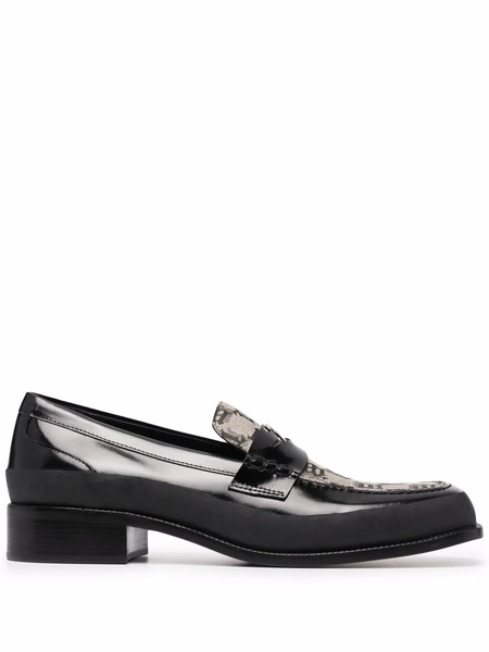  Misbhv The Brutalist Jacquard Loafers - Black 