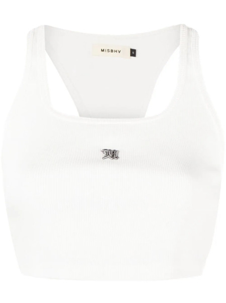 Misbhv The M Logo-embroidered Top - White 