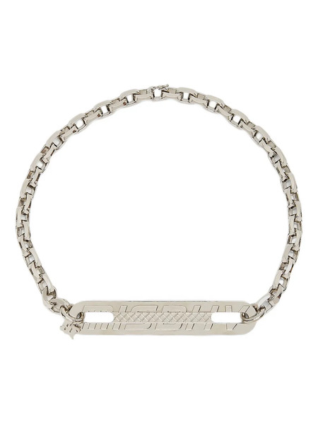 Misbhv Trinity Chain-link Choker Necklace - Silver 