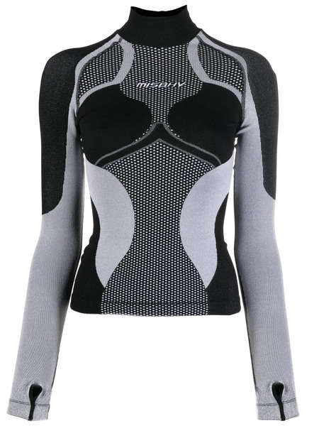  Misbhv X Browns London Mock-neck Layer Top - Black 