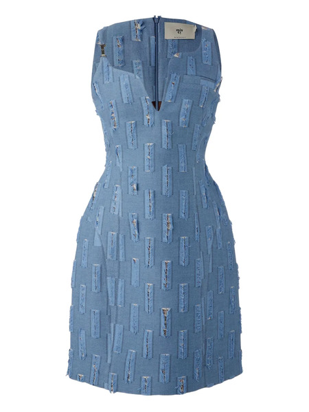  Misci Belize Jacquard Dress - Blue 