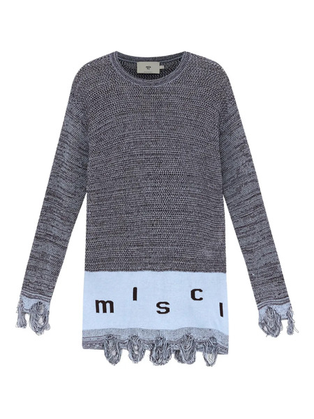  Misci Fringed Sweater - Grey 