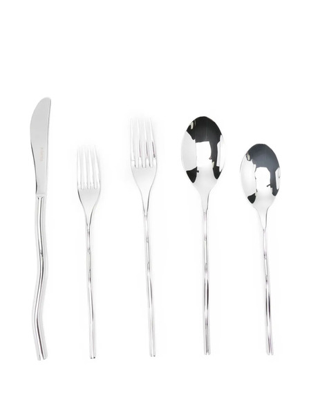  Misette Squiggle Cutlery Set (set Of Five) - Silver 