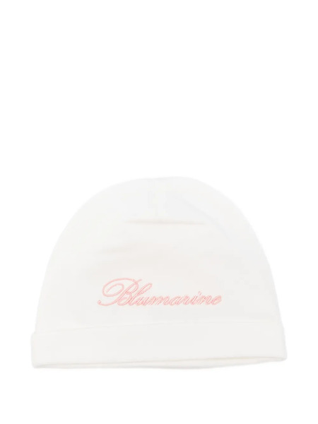  Miss Blumarine Logo-embroidery Hat - White 