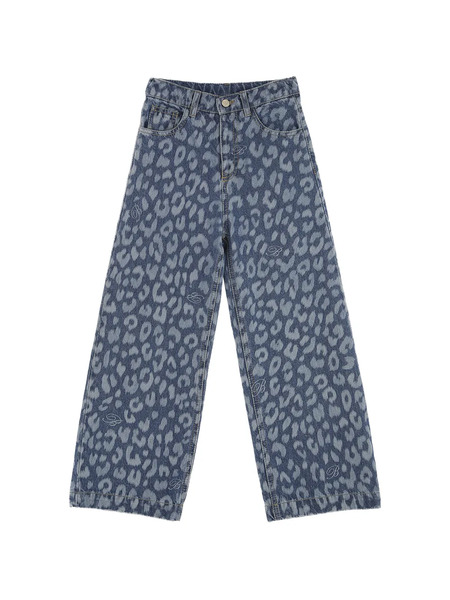  Miss Blumarine Printed Trousers - Blue 