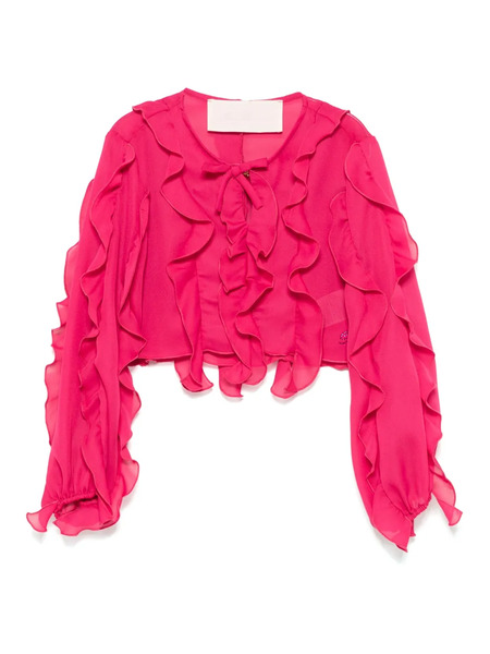  Miss Blumarine Ruffled Blouse - Pink 