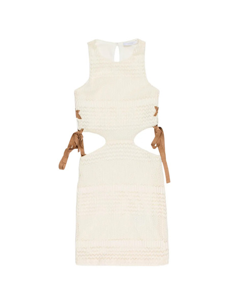  Miss Grant Kids Cut-out Dress - Neutrals 