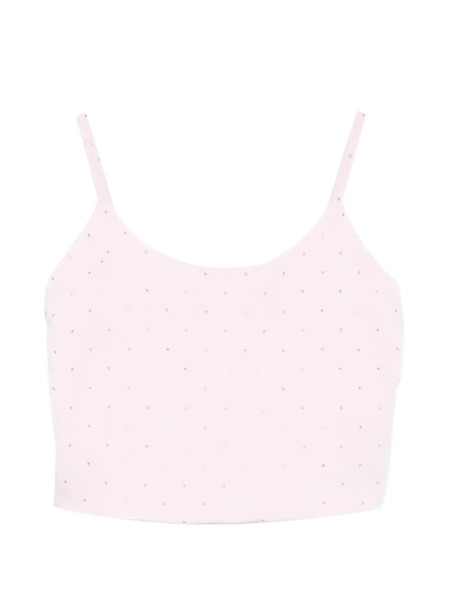  Miss Grant Kids Embellished Crop Top - Pink 