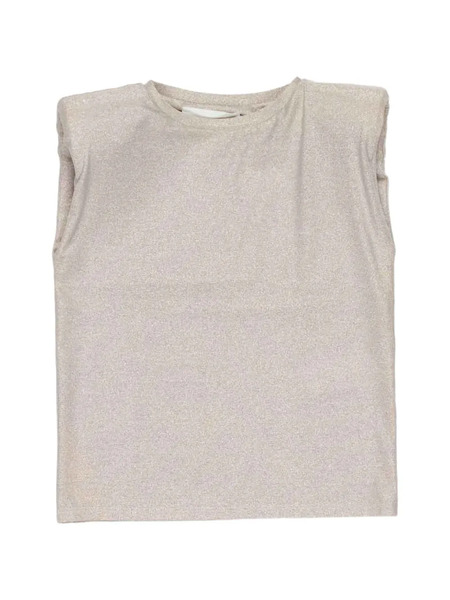  Miss Grant Kids Glitter-effect T-shirt - Neutrals 