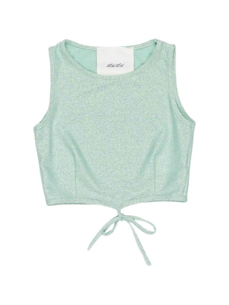  Miss Grant Kids Glitter-effect Top - Green 