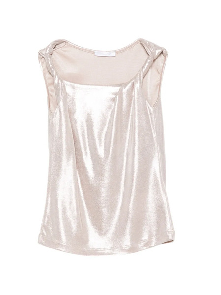  Miss Grant Kids Knotted Top - Neutrals 