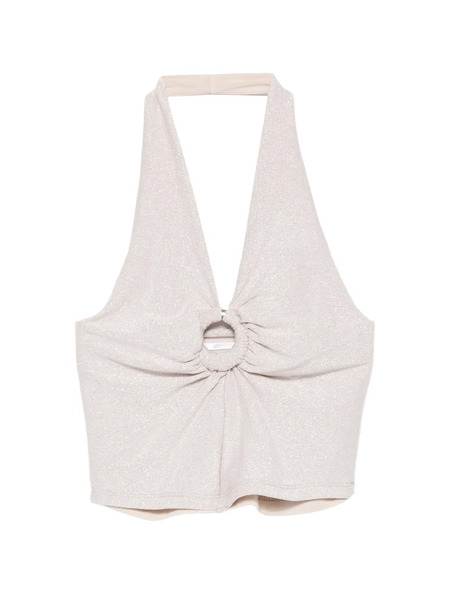  Miss Grant Kids Ring Halterneck Top - Neutrals 