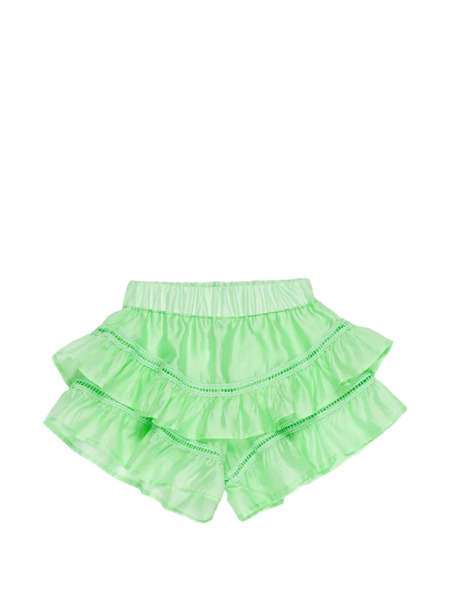  Miss Grant Kids Ruffled Shorts - Green 
