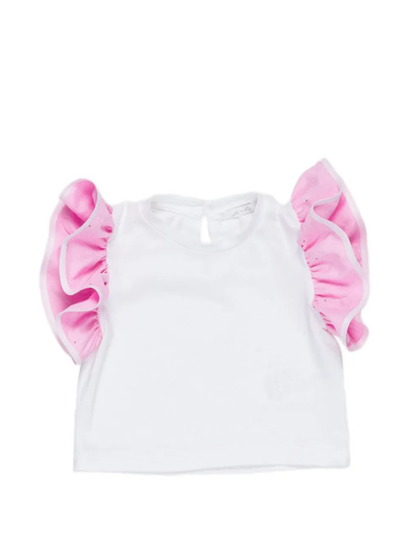  Miss Grant Kids Ruffled Top - Pink 
