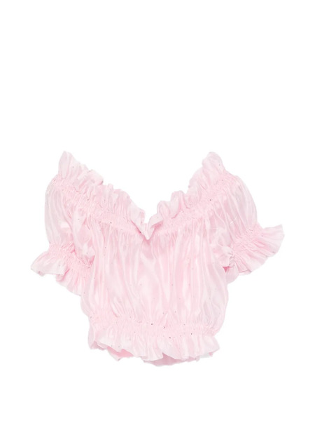  Miss Grant Kids Ruffled Top - Pink 