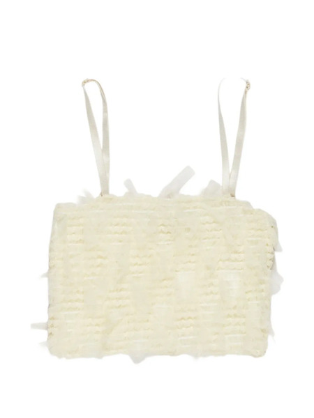  Miss Grant Kids Ruffled Top - White 
