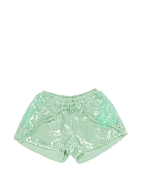  Miss Grant Kids Sequin Shorts - Green 