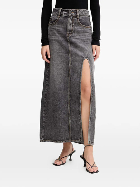  Miss Sixty Split Midi Skirt - Grey 