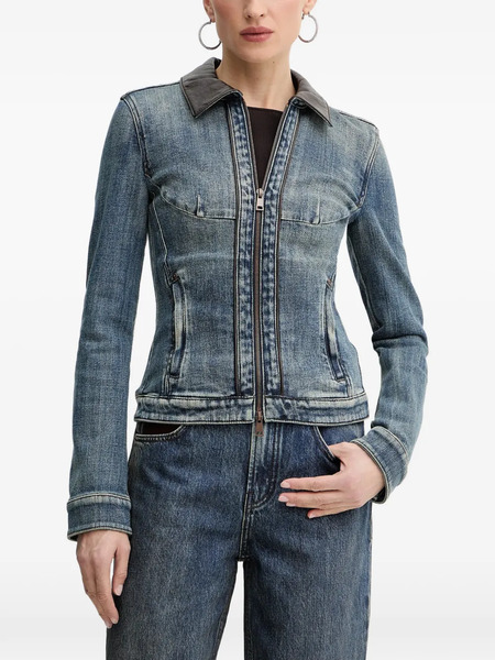  Miss Sixty Zipped Denim Jacket - Blue 
