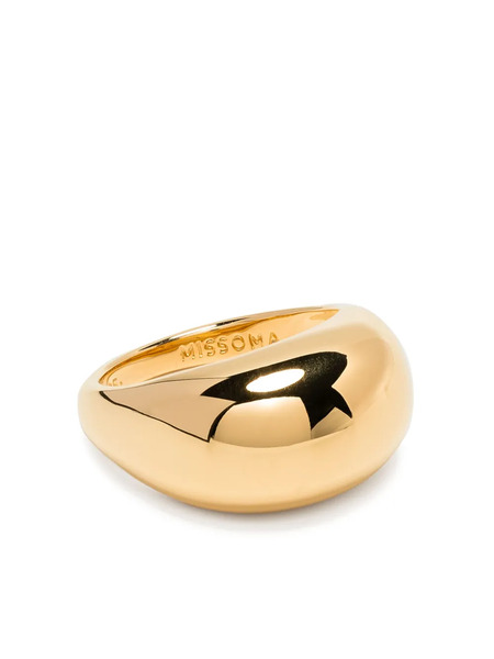  Missoma Gold-plated Sterling Silver Chubby Dome Ring 