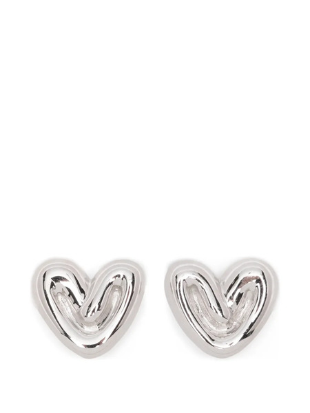  Missoma Puffy-heart Studs Earrings - Silver 