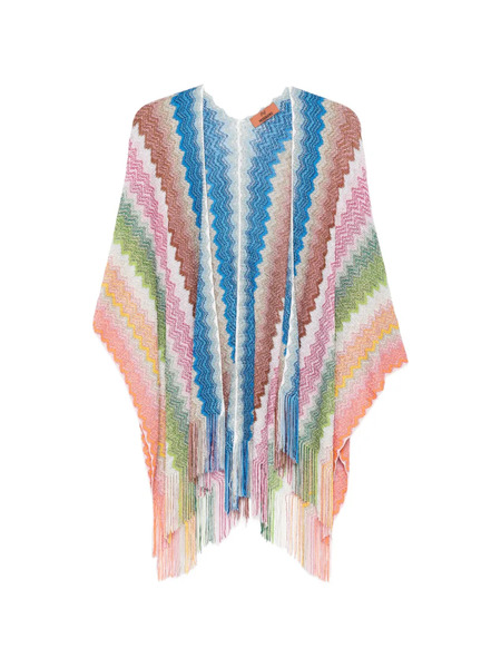  Missoni Chevron Fringed Jacket - Blue 