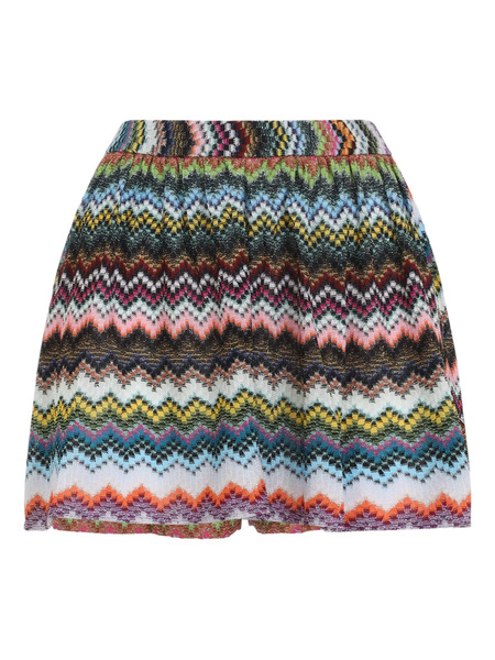  Missoni Chevron High-waisted Shorts - White 