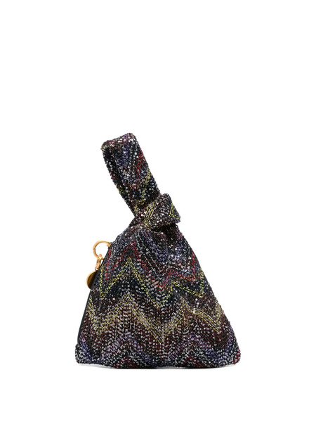  Missoni Chevron Metallic Tote Bag - Black 
